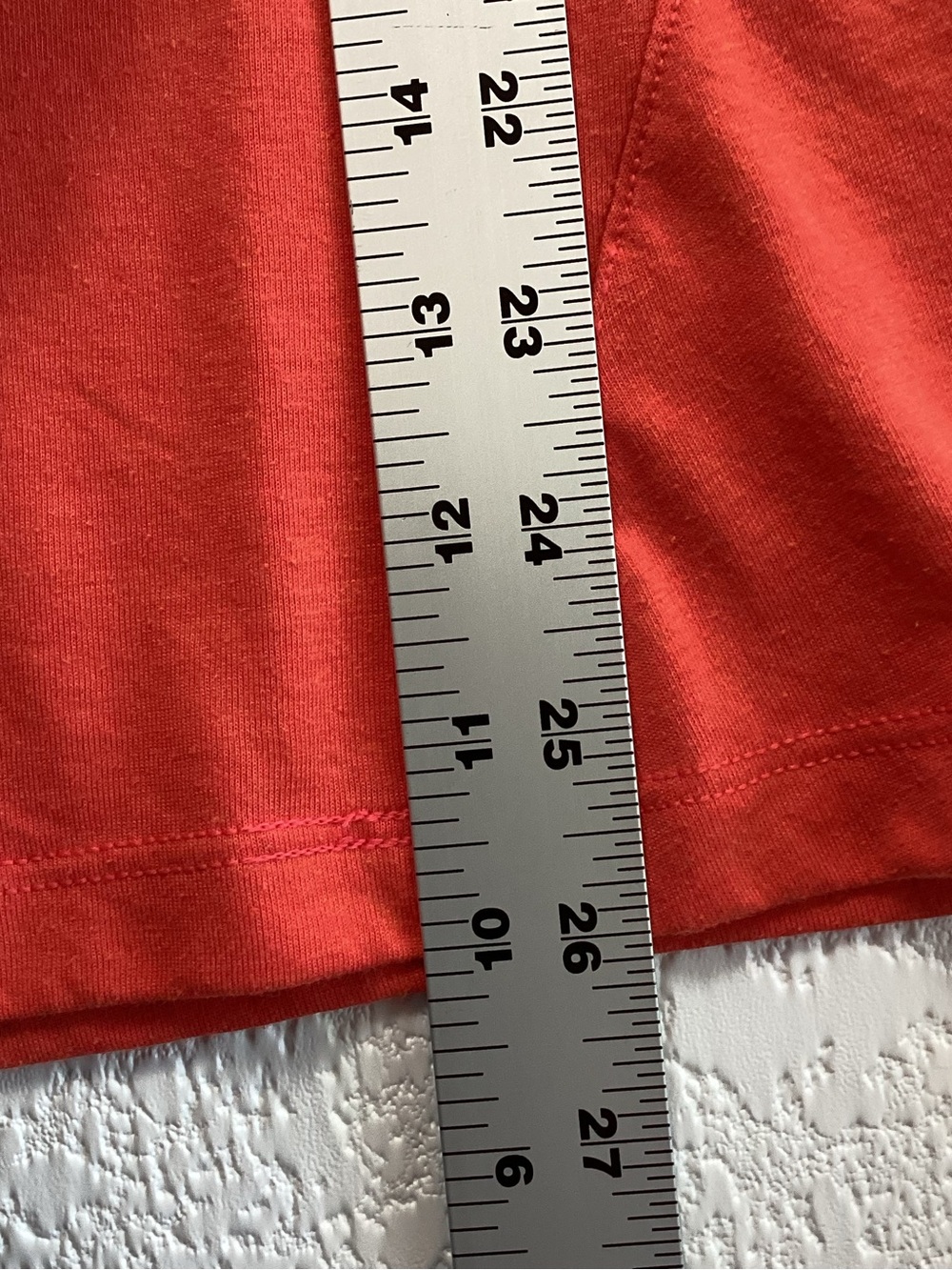Stio Long Sleeve Performance Tee Medium Coral Orange Outdoor Activewear - Picture 8 of 9